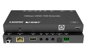 HDMI HDBaseT Extender over CAT5e/6, 4K/60Hz, HDMI 2.0b, HDCP 2.2, ARC + USB