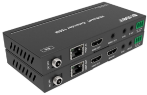 HDMI HDBaseT Extender + IR over CAT5e/6, 4K/60Hz 4:4:4, HDR, PoC, 150m