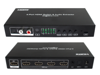 4x1 HDMI Switch, 18G, 4K/60Hz YUV 4:4:4, HDR, HDMI 2.0, HDCP 2.2