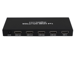 1x4 HDMI Splitter, 18G, 4K/60Hz YUV 4:4:4, HDR, HDMI 2.0, HDCP 2.2